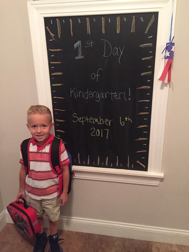 Brayden Beck first day of Kindergarten at Fort Ann Central School.jpg